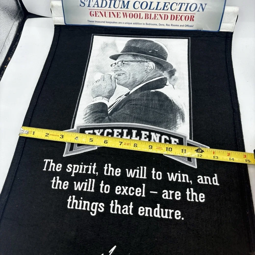 Vince Lombardi Stadium Collection Excellence Wool Banner‎ Green Bay Packers